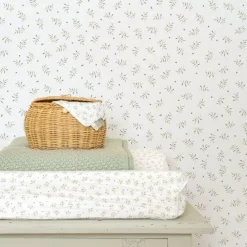 Little Dutch Vliesbehang - Meerkleurig - Essentials - Blueberry Leaves