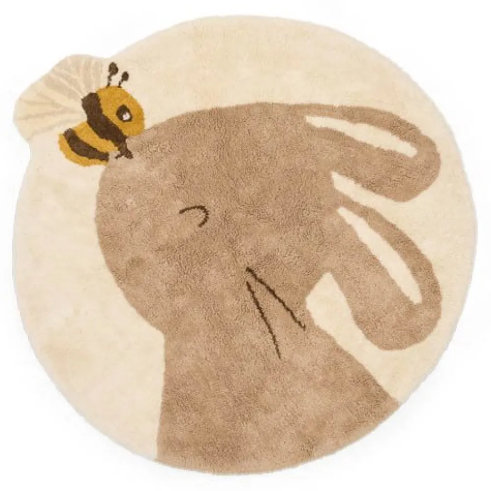 Little Dutch Vloerkleed konijn - Beige