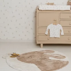 Little Dutch Vloerkleed konijn - Beige