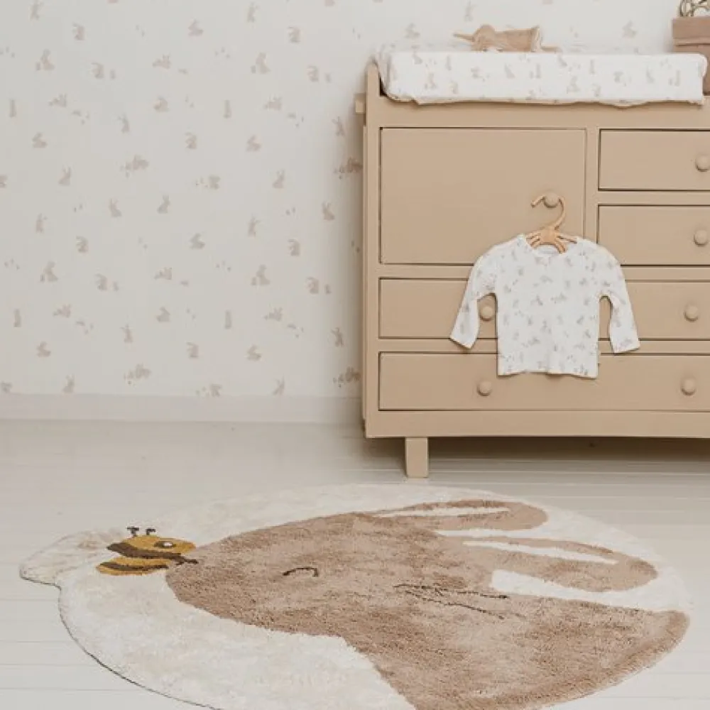 Little Dutch Vloerkleed konijn - Beige