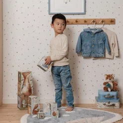 Little Dutch Vloerkleed paddenstoel - Blauw - Forest Friends