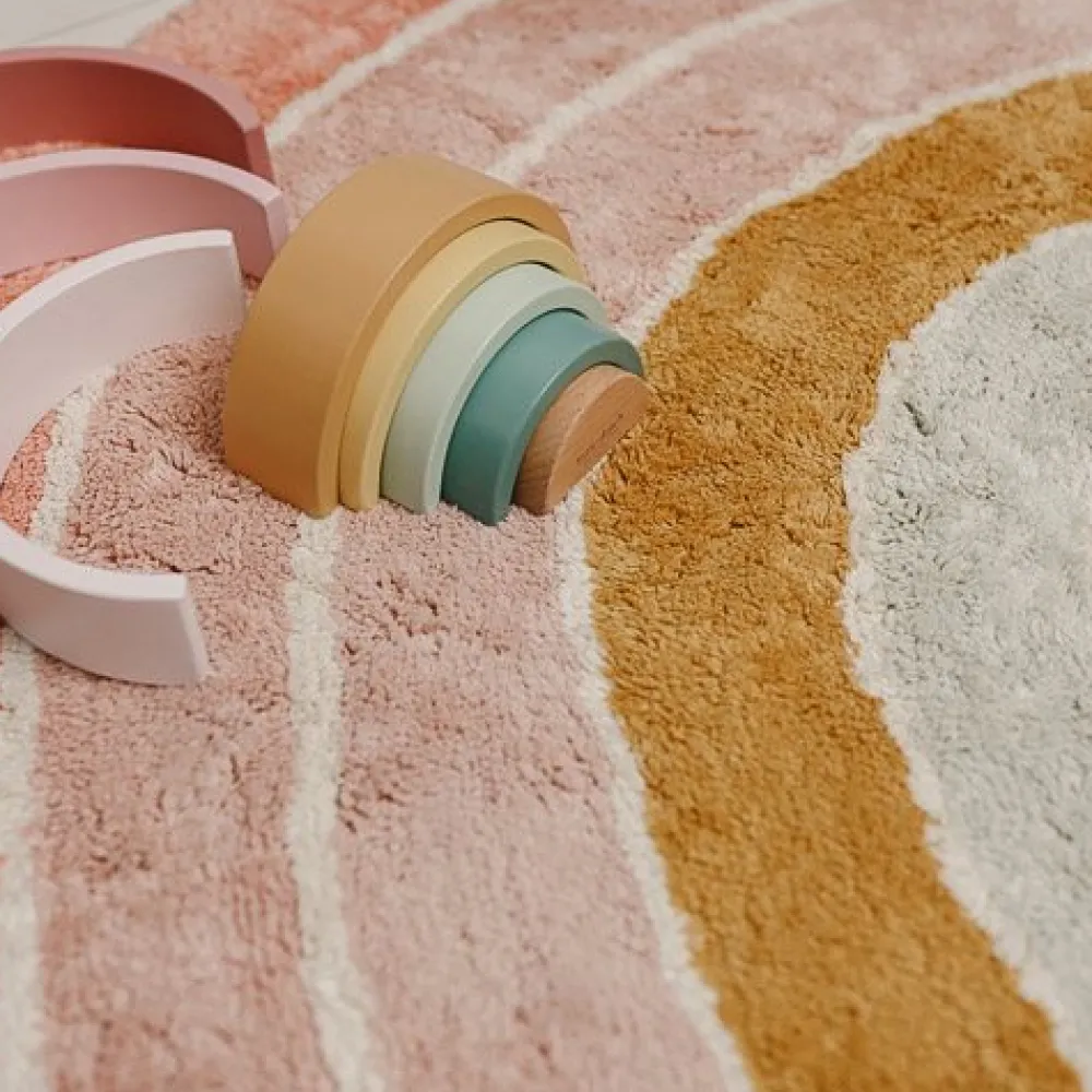 Little Dutch Vloerkleed regenboog - Meerkleurig - Essentials