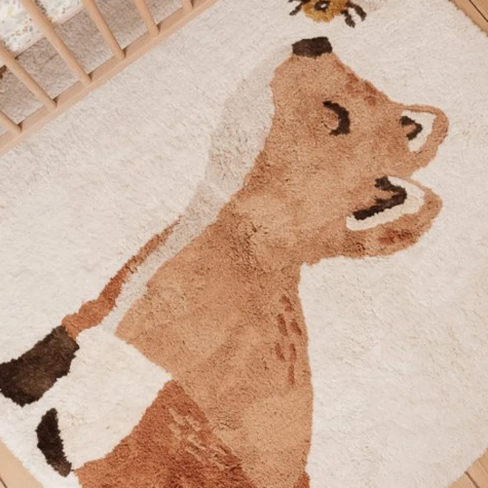 Little Dutch Vloerkleed vos - Beige - Forest Friends