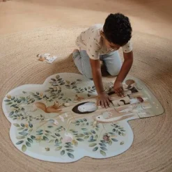 Little Dutch Vloerpuzzel - Blauw - Forest Friends