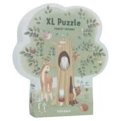 Little Dutch Vloerpuzzel - Blauw - Forest Friends
