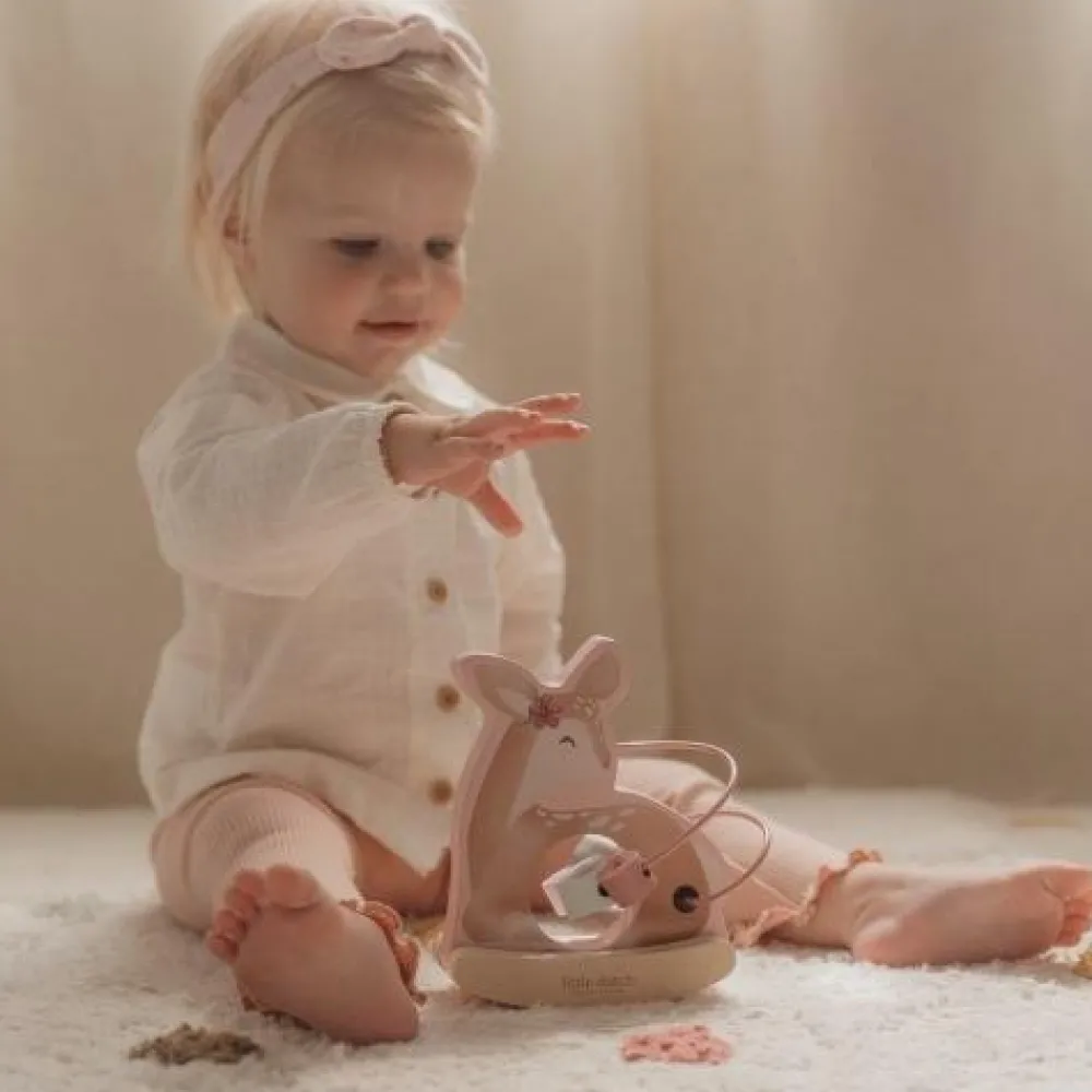 Little Dutch Wiebeldier hert - Roze - Fairy Garden