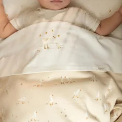 Little Dutch Wiegdeken - Fleece - Beige - Newborn Naturals - Little Goose