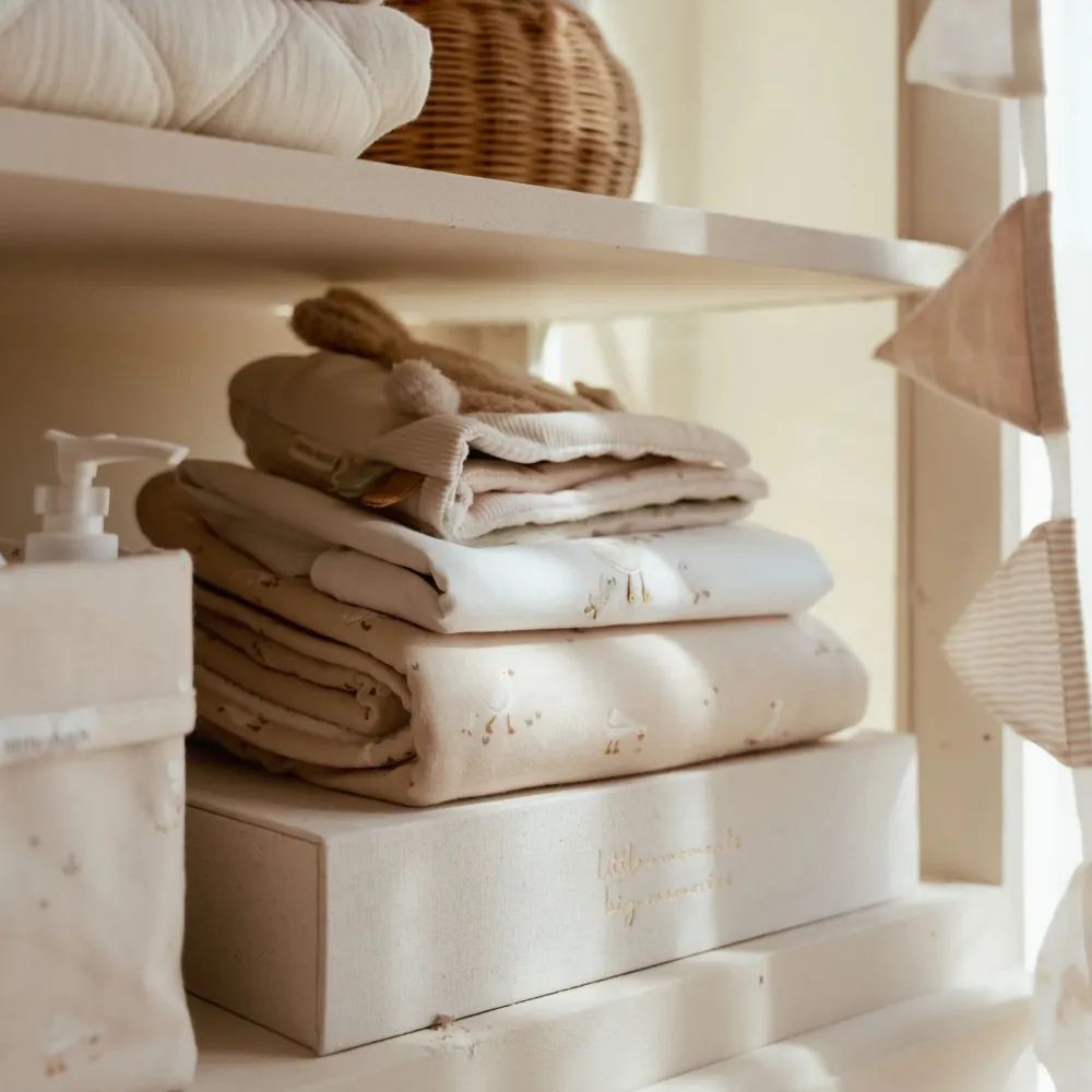 Little Dutch Wiegdeken - Fleece - Beige - Newborn Naturals - Little Goose