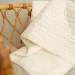 Little Dutch Wiegdeken - Groen - Essentials - Blueberry Leaves