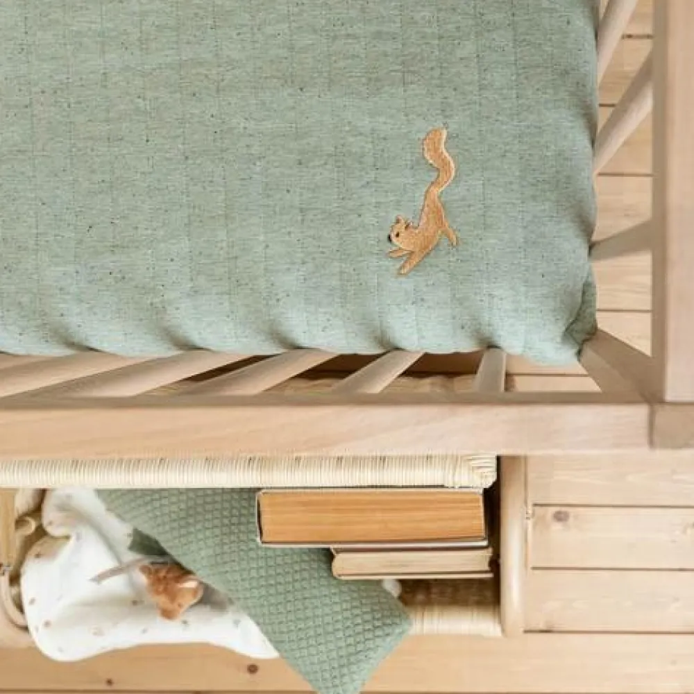 Little Dutch Wiegdeken - Groen - Forest Friends