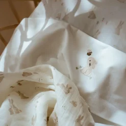 Little Dutch Wieglaken - Wit - Newborn Naturals - Baby Bunny