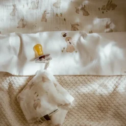 Little Dutch Wieglaken - Wit - Newborn Naturals - Baby Bunny