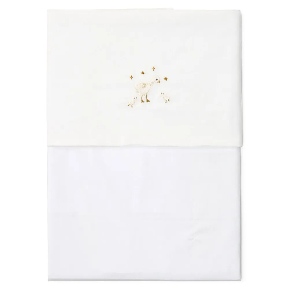 Little Dutch Wieglaken - Wit - Newborn Naturals - Little Goose