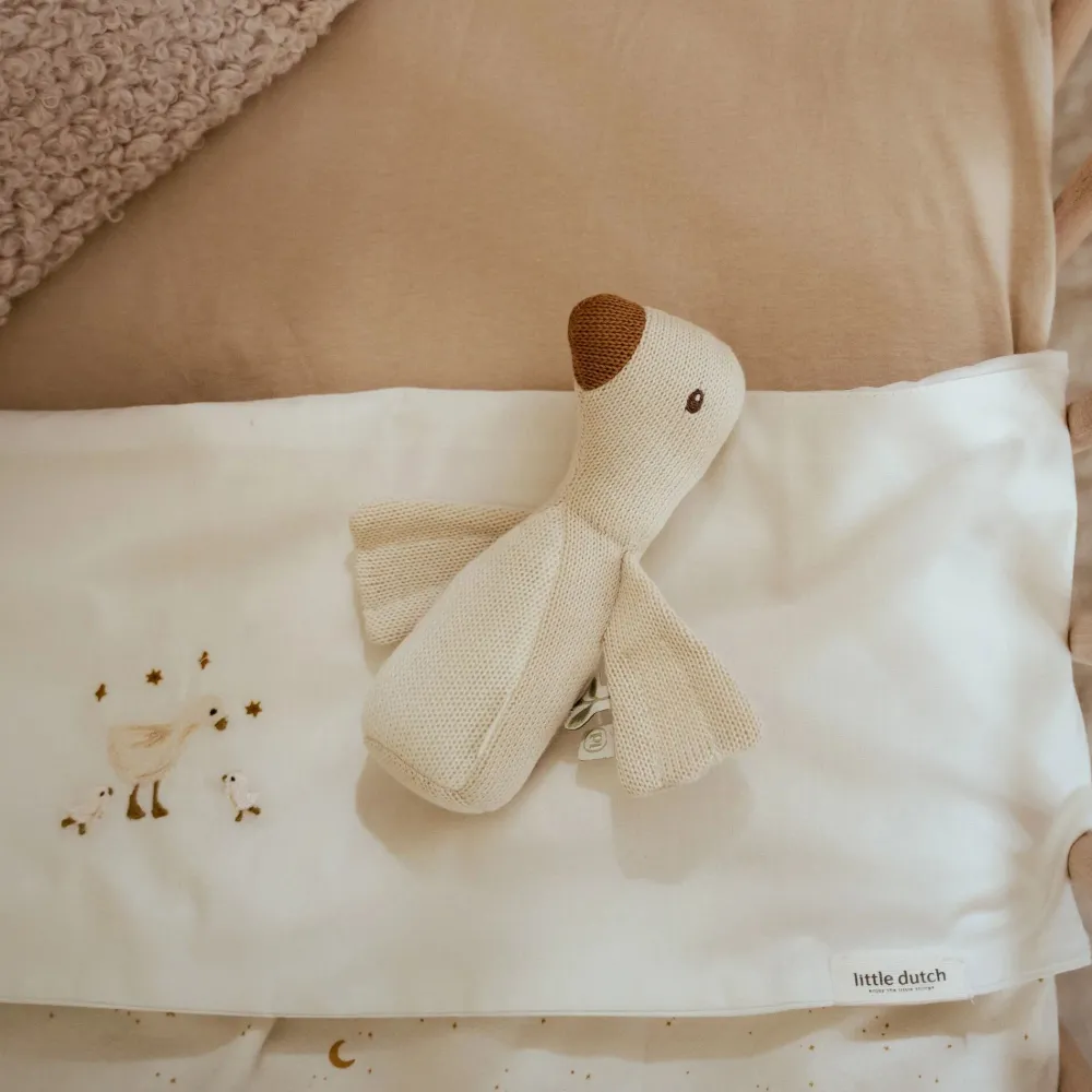 Little Dutch Wieglaken - Wit - Newborn Naturals - Little Goose
