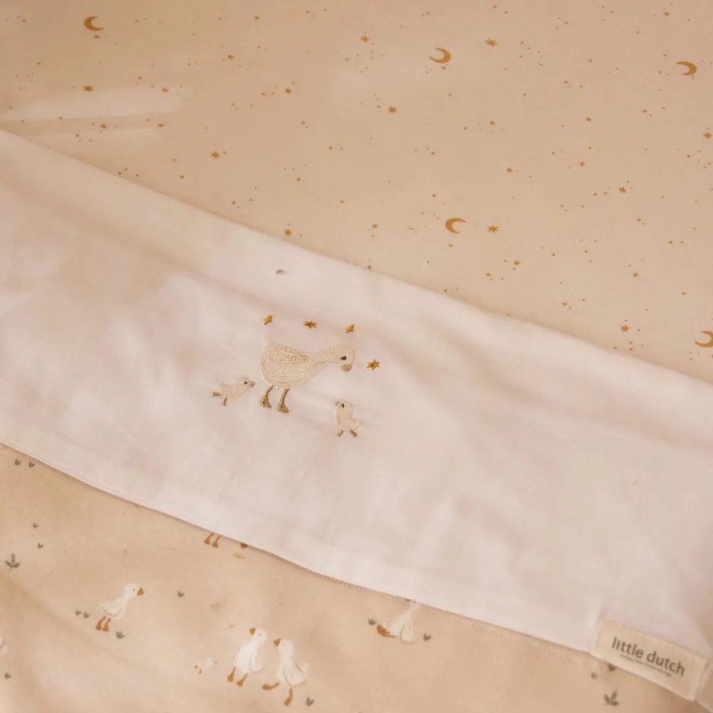 Little Dutch Wieglaken - Wit - Newborn Naturals - Little Goose