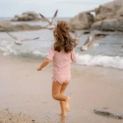 Little Dutch Zwemshirt korte mouw - Lichtroze - Sunny Flowers