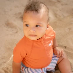 Little Dutch Zwemshirt korte mouw - Rood - Sea Life