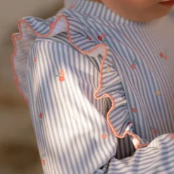 Little Dutch Zwemshirt lange mouw - Blauw - Sunny Flowers