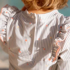 Little Dutch Zwemshirt lange mouw - Blauw - Sunny Flowers