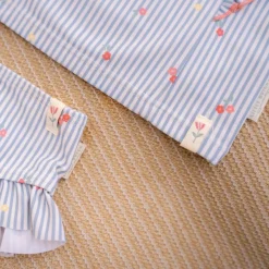 Little Dutch Zwemshirt lange mouw - Blauw - Sunny Flowers