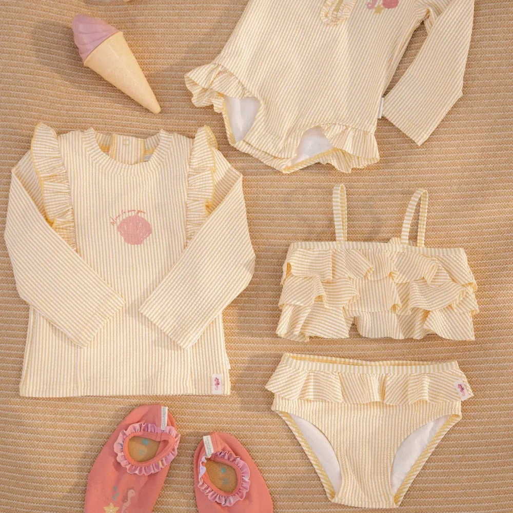 Little Dutch Zwemshirt lange mouw - Geel - Ocean Treasures