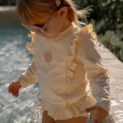 Little Dutch Zwemshirt lange mouw - Geel - Ocean Treasures