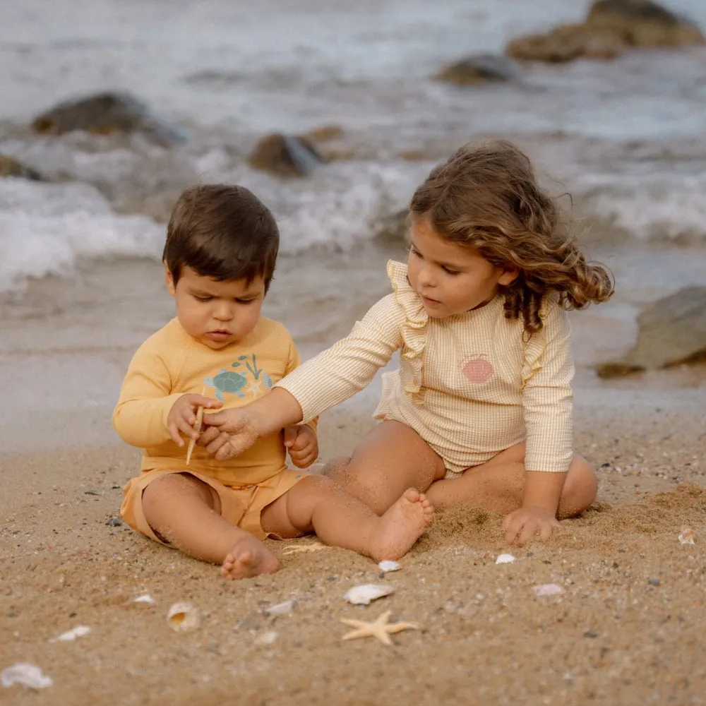 Little Dutch Zwemshirt lange mouw - Geel - Ocean Treasures